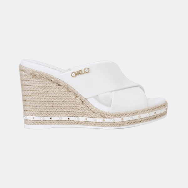 KARL LAGERFELD PARIS CELLYN ANKLE STRAP WEDGE