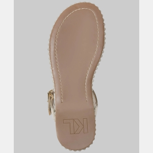 KARL LAGERFELD PARIS CRESSON ANKLE STRAP SANDAL - Gold - Image 6