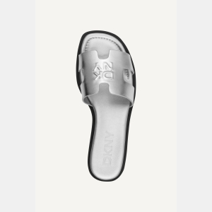 DKNY COLUMBA FLAT SLIDE - Silver - Image 4