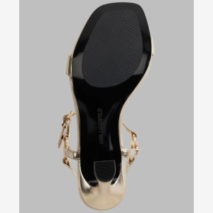 KARL LAGERFELD PARIS CYBIL ANKLE STRAP SANDAL - Champagne - Image 6