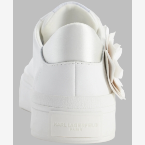KARL LAGERFELD PARIS GEORGIA LACE UP SNEAKER - White - Image 5
