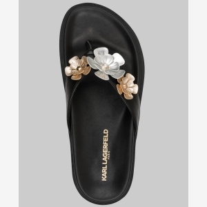 KARL LAGERFELD PARIS HAYZE FLEUR FLIP FLOP - Black - Image 5