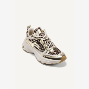 DKNY JUNA LACE-UP SNEAKER - BEIGE MULTI - Image 3