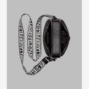 KARL LAGERFELD PARIS MAYBELLE CAMERA CROSSBODY - Black - Image 5