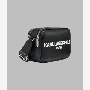 KARL LAGERFELD PARIS MAYBELLE CAMERA CROSSBODY - Black - Image 3