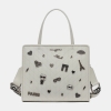 KARL LAGERFELD PARIS MAYBELLE SATCHEL WITH PINS