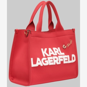 KARL LAGERFELD PARIS KRISTINA MEDIUM TOTE - Red - Image 3