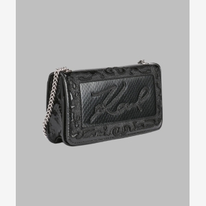 KARL LAGERFELD PARIS KOSETTE KARL SHOULDER BAG - Black - Image 3