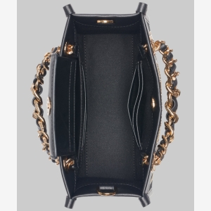 KARL LAGERFELD PARIS SAVOIE SMALL SUEDE LEATHER CROSSBODY - Black - Image 5