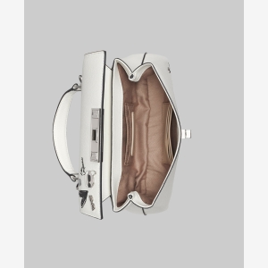 KARL LAGERFELD PARIS NICOLETTE CROSSBODY WITH CATE PINS - White - Image 5