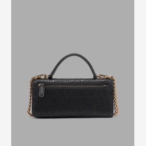 KARL LAGERFELD PARIS MERIBEL WALLET WITH CROSS BODY STRAP - Black - Image 4