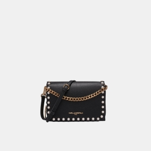 KARL LAGERFELD PARIS LOURDES CROSSBODY WITH PEARLS