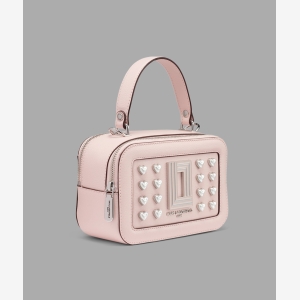 KARL LAGERFELD PARIS SIMONE CROSSBODY LOTUS WITH PEARL HEARTS - Pink - Image 3