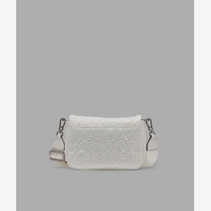 KARL LAGERFELD PARIS VOYAGE LOGO CROSSBODY - White - Image 4