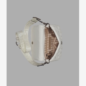 KARL LAGERFELD PARIS VOYAGE LOGO CROSSBODY - White - Image 5