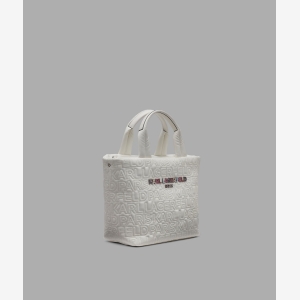 KARL LAGERFELD PARIS VOYAGE TOTE - White - Image 3