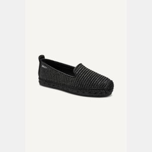 DKNY MALLANDRA RAFFIA FLAT ESPADRILLE - Black - Image 3