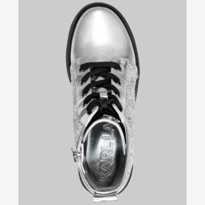 KARL LAGERFELD PARIS MARLEE COMBAT BOOTIE - Grey - Image 6