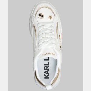 KARL LAGERFELD PARIS MINEOLA SNEAKER WITH PINS - White - Image 5