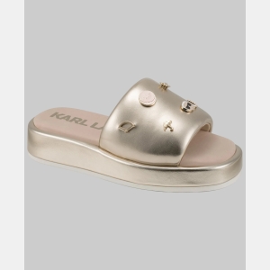KARL LAGERFELD PARIS OPAL SANDAL WITH PINS - White - Image 3