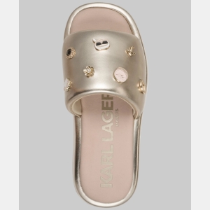 KARL LAGERFELD PARIS OPAL SANDAL WITH PINS - White - Image 5