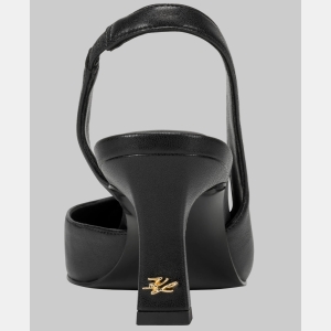 KARL LAGERFELD PARIS SHEENZ SLINGBACK PUMP - Black - Image 4
