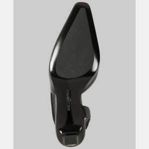 KARL LAGERFELD PARIS SHEENZ SLINGBACK PUMP - Black - Image 6