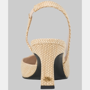 KARL LAGERFELD PARIS SHEENZ SLINGBACK PUMP - Natural - Image 5