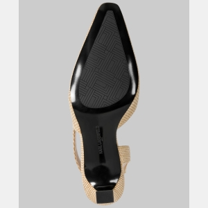 KARL LAGERFELD PARIS SHEENZ SLINGBACK PUMP - Natural - Image 6