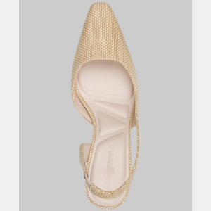 KARL LAGERFELD PARIS SHEENZ SLINGBACK PUMP - Natural - Image 4