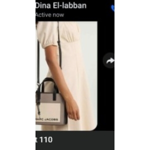 Marc Jacobs Mini CB Bold Grind Tote - Taupe and Beige with Black handles