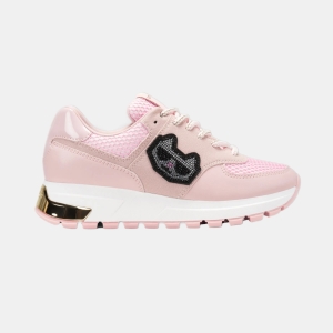 KARL LAGERFELD PARIS MAYU LACE UP SNEAKER - Pink