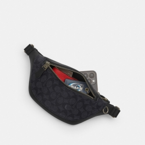 Coach Warren Mini Belt Bag - Gunmetal/Tan - Image 5