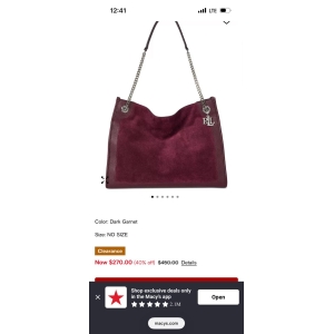 Karl Lagerfeld Dark Garnet Hand Bag
