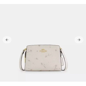 Coach Beige Crossbody Bag Gold Logo