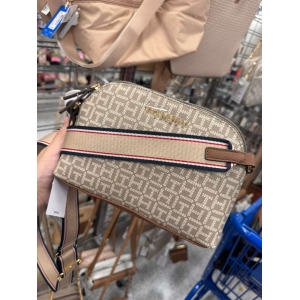 Tommy Hilfiger Light Brwon hand Bag Beige Strip