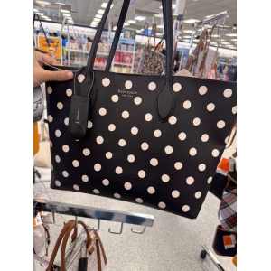 Kate Spade NY Big Dotted Black Tote Bag