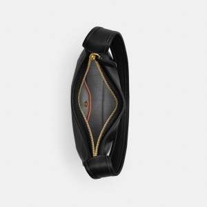 Coach Curve Zip Bag - Brass/Black - Image 7