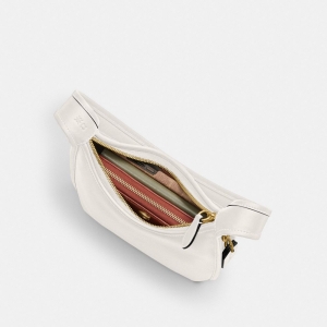 Coach Curve Zip Bag - Brass/Chalk - Image 7