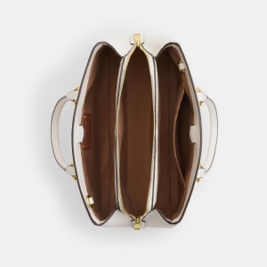 Coach Savannah Carryall Bag - Gold/Chalk - Image 7