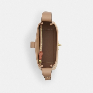 Coach Hadley Mini Crossbody Bag With Signature Canvas - Gold/Dark Natural Multi - Image 4