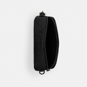 Coach Theo Camera Bag In Signature Jacquard - Black - Image 6