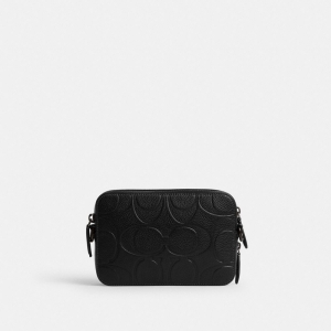 Coach Charter Crossbody Bag 19 In Maxi Signature Leather - Black - Image 5