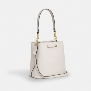 Coach Rowan Bucket Bag - Gold/Chalk - Image 8