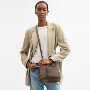 Coach Rowan Bucket Bag - Gunmetal/Dark Stone - Image 4