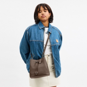 Coach Rowan Bucket Bag - Gunmetal/Dark Stone - Image 9