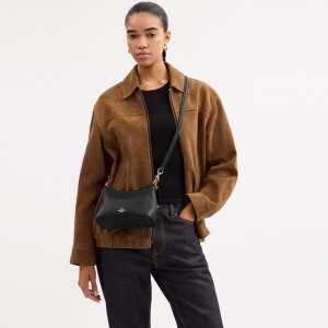 Coach Laurel Small Shoulder Bag - Gold/Black - Image 4