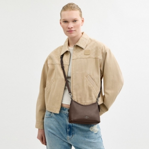 Coach Laurel Small Shoulder Bag - Gunmetal/Dark Stone - Image 8