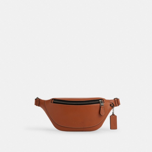 Coach Warren Mini Belt Bag - Gunmetal/Tan