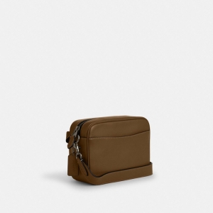 Coach Warner Crossbody Bag - Gunmetal/Green - Image 4